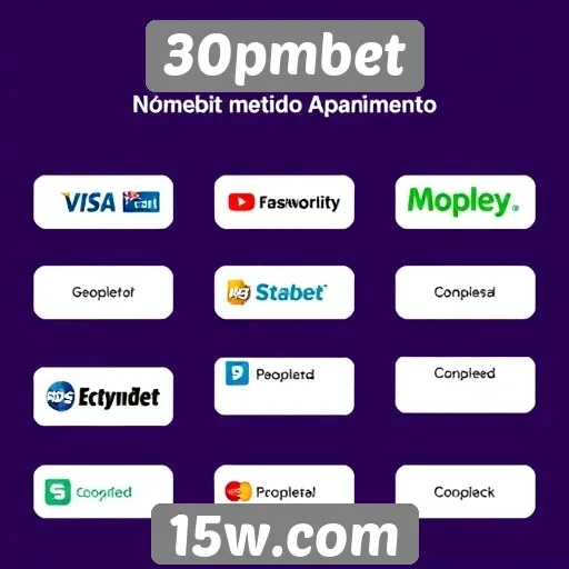 Métodos de pagamento aceitos no 30pmbet